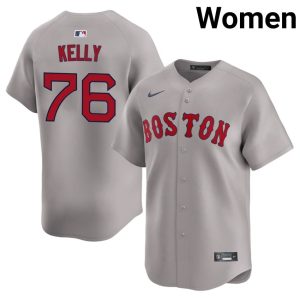 #76 Zack Kelly The Crimson Womens Baseball MLB Jersey - Gray