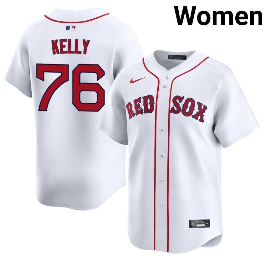 #76 Zack Kelly The Sox Womens Baseball 2026 Jersey - White