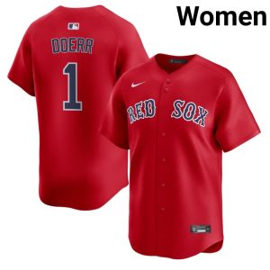 #1 Bobby Doerr The Sox Women's Baseball Replica Jerseys - Red