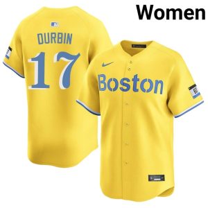 #17 Caleb Durbin Olde Towne Team Womens Baseball Official Jersey - Gold