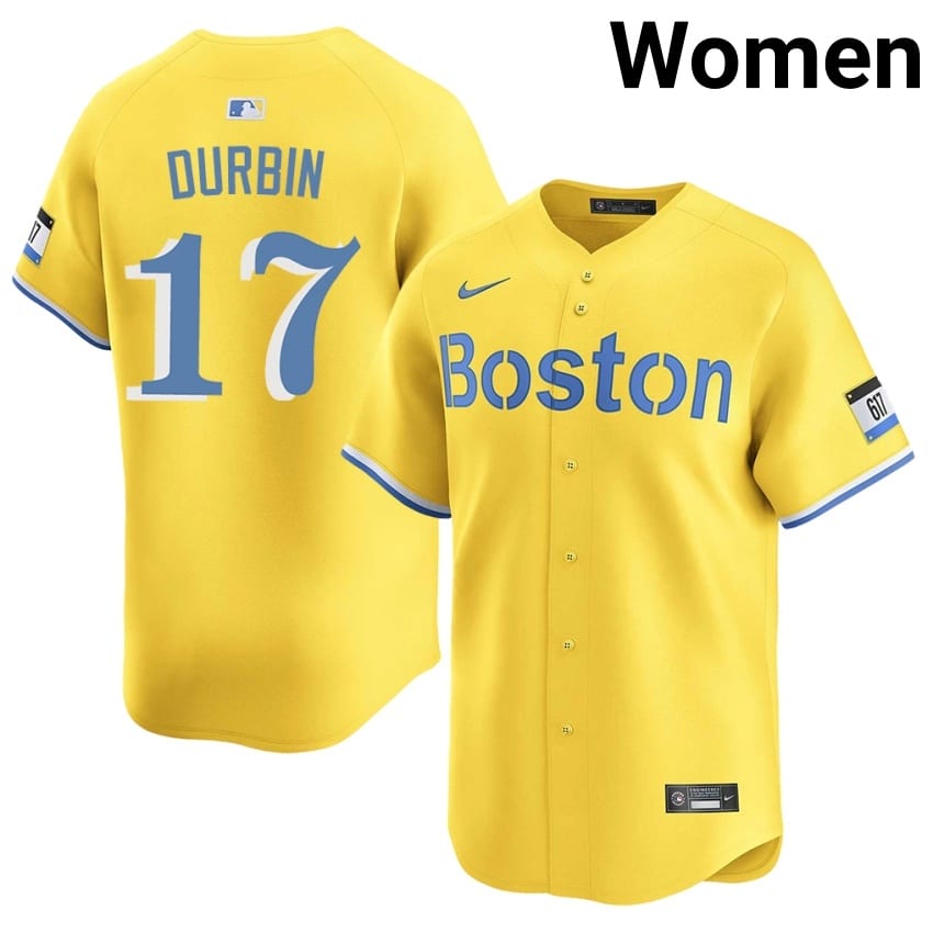 #17 Caleb Durbin Olde Towne Team Womens Baseball Official Jersey - Gold