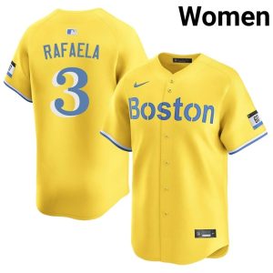#3 Ceddanne Rafaela Boston Women Baseball 2026-27 Jerseys - Gold