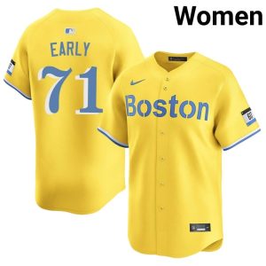 #71 Connelly Early Carmine Hose Womens Baseball Limited Jerseys - Gold