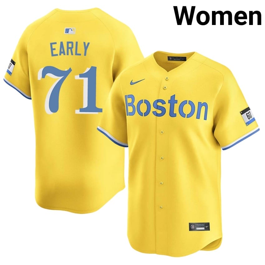 #71 Connelly Early Carmine Hose Womens Baseball Limited Jerseys - Gold
