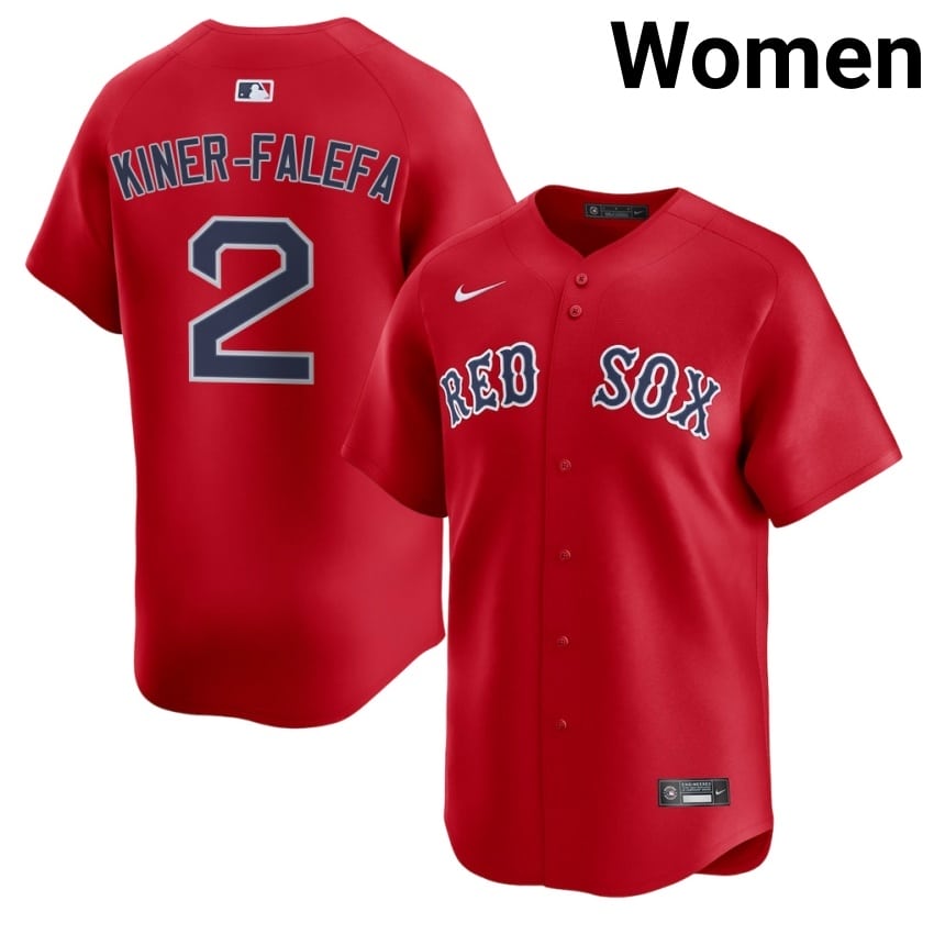 #2 Isiah Kiner-Falefa BOS Women's Baseball Embroidery Jerseys - Red