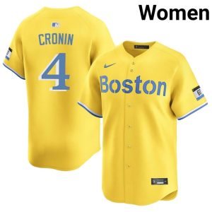 #4 Joe Cronin BRS Women's Baseball Popular Jerseys - Gold