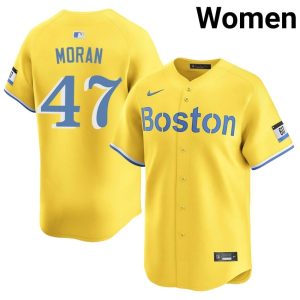 #47 Jovani Moran Olde Towne Team Women Baseball Official Jerseys - Gold