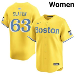 #63 Justin Slaten Olde Towne Team Womens Baseball 2026 Jersey - Gold