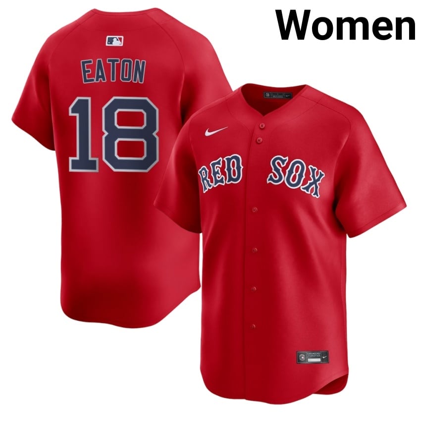 #18 Nate Eaton The Sawx Women Baseball 2026-27 Jersey - Red