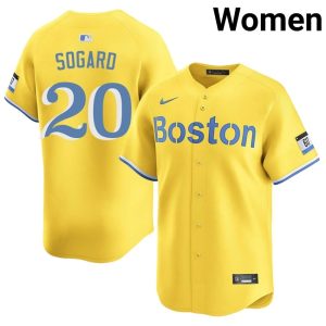 #20 Nick Sogard The Sawx Womens Baseball MLB Jersey - Gold