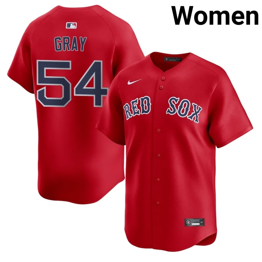 #54 Sonny Gray BRS Womens Baseball Embroidery Jerseys - Red