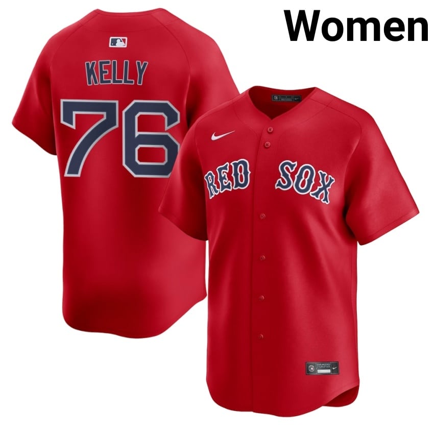 #76 Zack Kelly Olde Towne Team Women Baseball Authentic Jerseys - Red