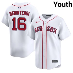 #16 Andrew Benintendi BOS Red Sox Youth Baseball New Jersey - White
