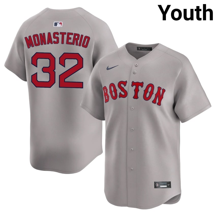 #32 Andruw Monasterio Olde Towne Team Youth Baseball Stitched Jerseys - Gray