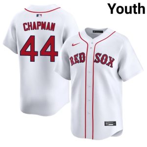 #44 Aroldis Chapman BOS Youth Baseball Player Jersey - White