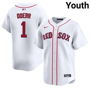 #1 Bobby Doerr BOS Youth Baseball Game Jerseys - White
