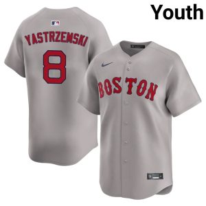 #8 Carl Yastrzemski BOS Youth Baseball Replica Jerseys - Gray