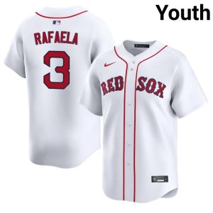 #3 Ceddanne Rafaela Carmine Hose Youth Baseball Replica Jersey - White
