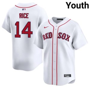 #14 Jim Rice The Sox Youth Baseball Official Jerseys - White