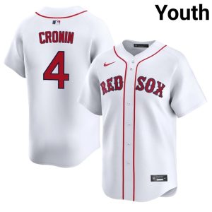 #4 Joe Cronin Red Sox Nation Youth Baseball Game Jersey - White