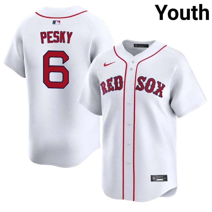 #6 Johnny Pesky BoSox Youth Baseball 2026-27 Jersey - White