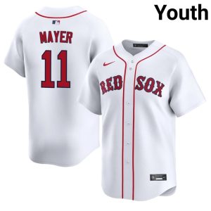 #11 Marcelo Mayer Boston Red Sox Youth Baseball Authentic Jerseys - White