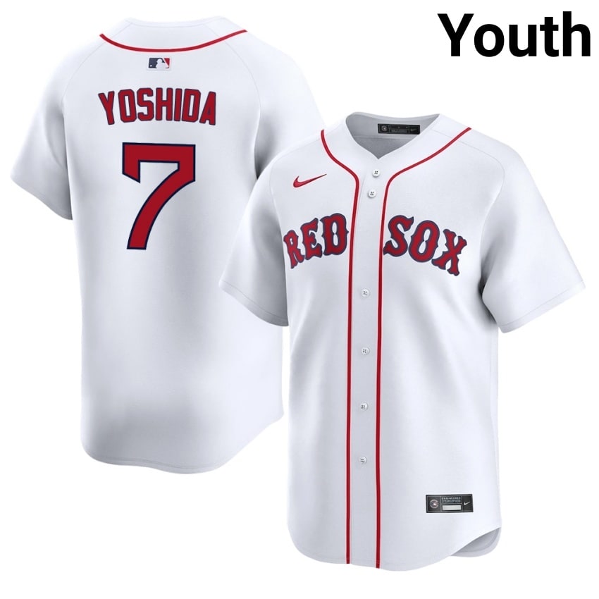 #7 Masataka Yoshida BRS Youth Baseball Authentic Jersey - White