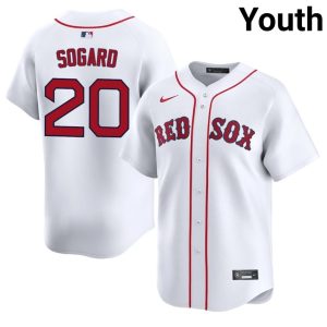 #20 Nick Sogard Red Sox Nation Youth Baseball Authentic Jersey - White