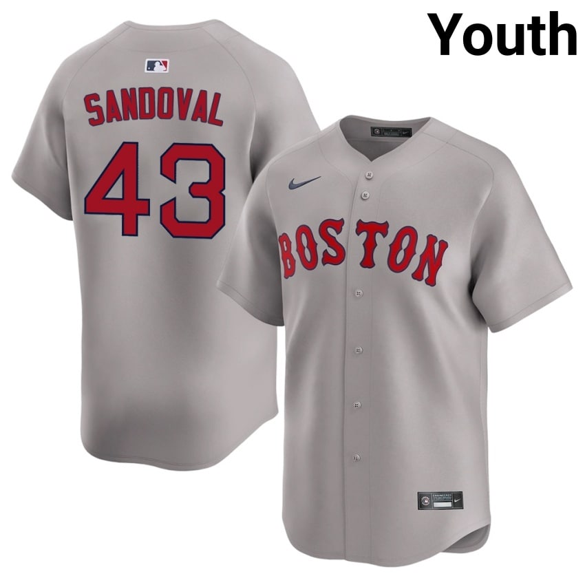 #43 Patrick Sandoval The Sox Youth Baseball 2026-27 Jersey - Gray
