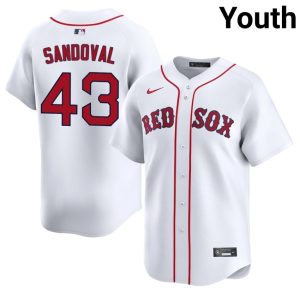 #43 Patrick Sandoval Olde Towne Team Youth Baseball Official Jersey - White