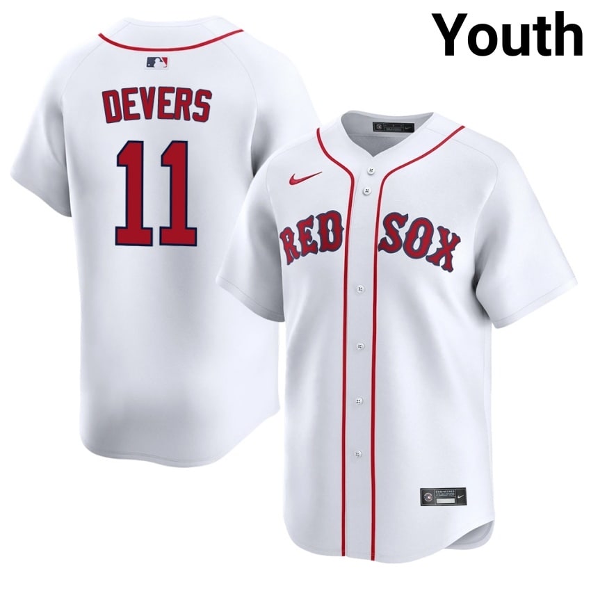 #11 Rafael Devers BRS Youth Baseball Player Jerseys - White