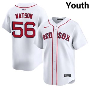#56 Ryan Watson Boston Red Sox Youth Baseball 2026-27 Jerseys - White
