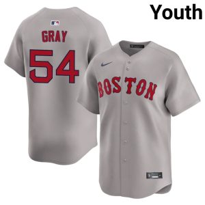 #54 Sonny Gray BOS Red Sox Youth Baseball Authentic Jerseys - Gray