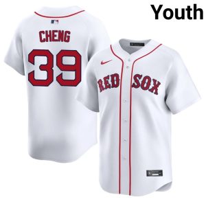 #39 Tsung-Che Cheng Red Sox Nation Youth Baseball Player Jerseys - White
