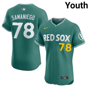 #78 Tyler Samaniego Olde Towne Team Youth Baseball Replica Jerseys - Green