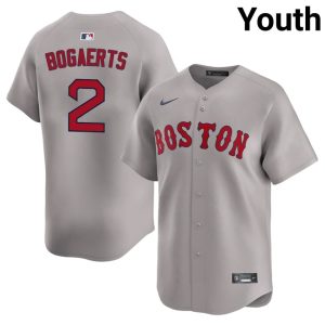 #2 Xander Bogaerts Red Sox Youth Baseball 2026-27 Jerseys - Gray