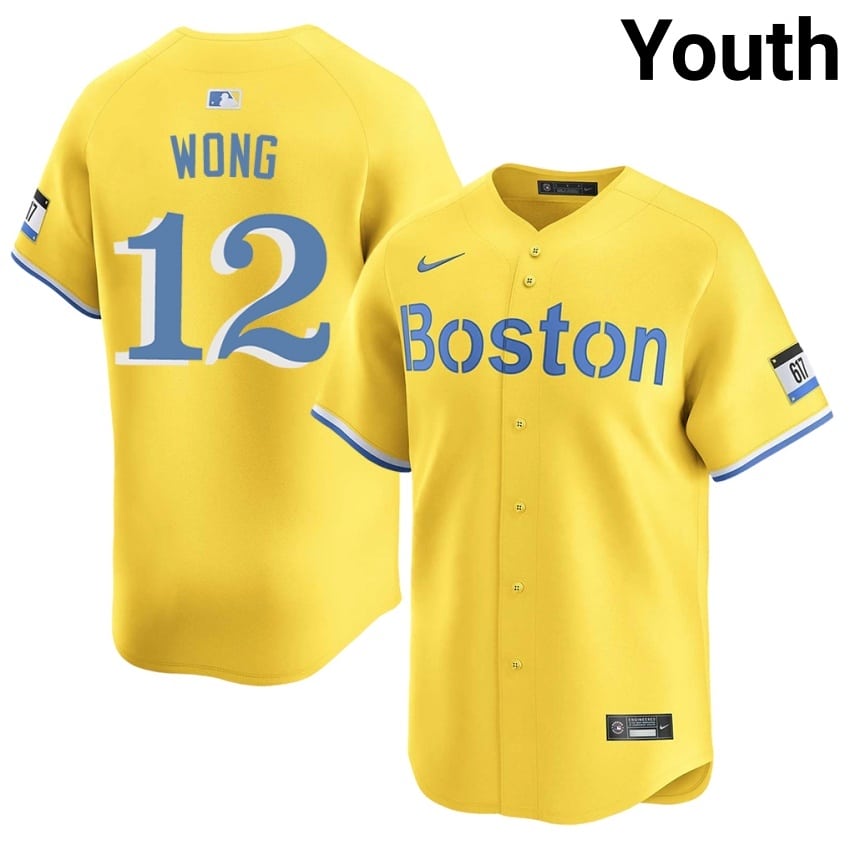 #12 Connor Wong Olde Towne Team Youth Baseball Limited Jerseys - Gold