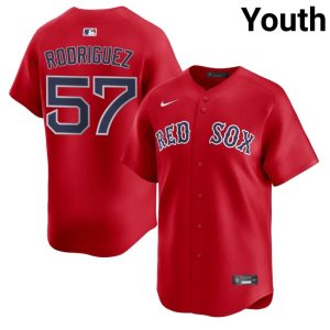 #57 Eduardo Rodriguez The Sawx Youth Baseball Player Jerseys - Red