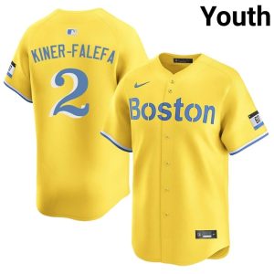 #2 Isiah Kiner-Falefa The Crimson Youth Baseball 2026-27 Jersey - Gold
