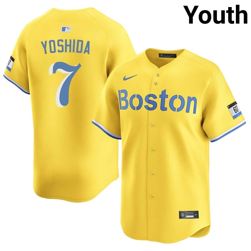 #7 Masataka Yoshida BOS Red Sox Youth Baseball Limited Jersey - Gold