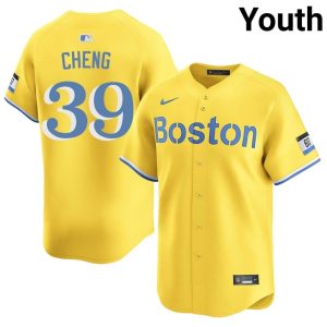 #39 Tsung-Che Cheng Olde Towne Team Youth Baseball Embroidery Jerseys - Gold